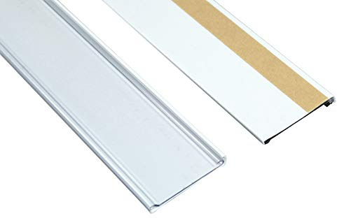 SN-TEC Scannerschienen/Etikettenhalter/Preisschiene weiß selbstklebend 32mm x 1250mm (25 Stück)