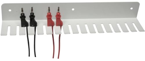 WITTKOWARE Messleitungen-Wandhalter, Kabelrechen aus Metall, 16 Schlitze, 350mm