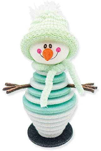 matches21 HOME & HOBBY Schneemann DIY Bastelset für Kinder ab 7 Jahren mit Filz-Teilen zum Selbstgestalten