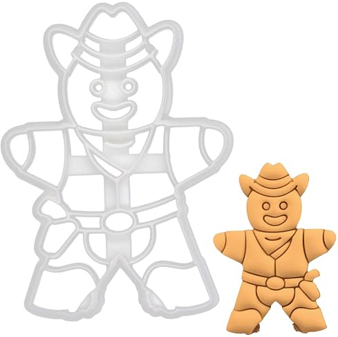Cowboy Lebkuchenmann Ausstechform, 1 Teil