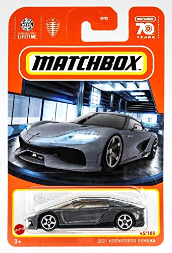 Matchbox - Koenigsegg GEMERA - 2021 - Silber - Matchbox 70 Jahre - 2023 - Mint/NrMint Schiffe Luftpolsterfolie verpackt in einer großen Box