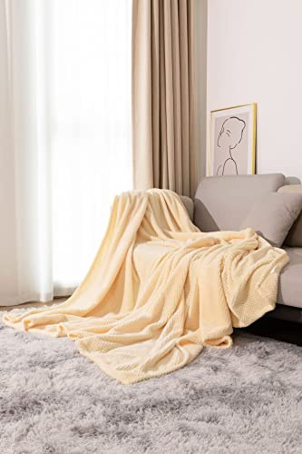 Manta Amarillo Cubre Sofa Mantas para Cama De Franela,Cobijas De Invierno Extra Suave,Manta Polar,Mantas para Sofa,Plaid Sofa（180X220Cm）
