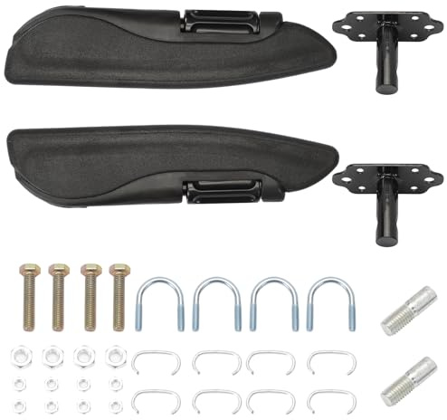 Paar Auto Sitzarmlehne Universal Armstütze Einstellbare 0-120 Grad 32cm, Schwarze Abriebfest Auto Sitz Armlehne für PKW LKW Wohnmobil Van T5 T6