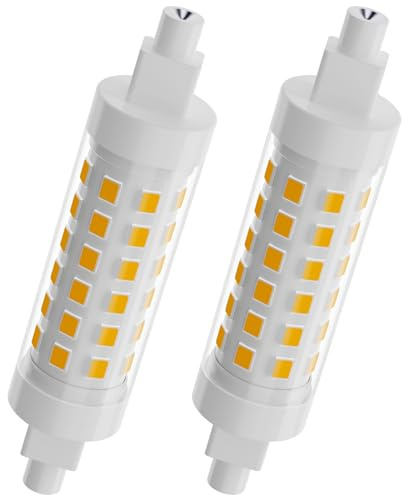 TAIYALOO R7S LED Bulb 78mm 100W T3 Halogen Bulb Equivalent Dimmable J Type Linear Double Ended Floodlight Bulbs for Work,Security,Landscape Lights,Floor Lamps,120V 9W Warm White 3000K,2 Pack