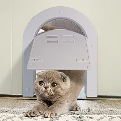 Wordcam 2-Way Lockable Interior Door for Cats up to 9 kg, Kittens and Small Dogs (White)