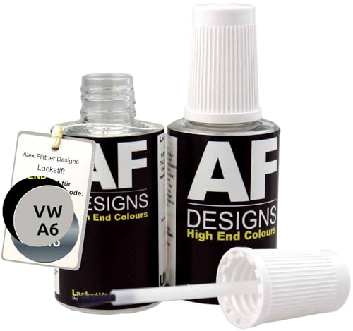 Alex Flittner Designs Lackstift für VW Ascotgrau A6 2x20 ml | Lackstift Set geeignet für Farbcode: A6 und Farbname: Ascotgrau