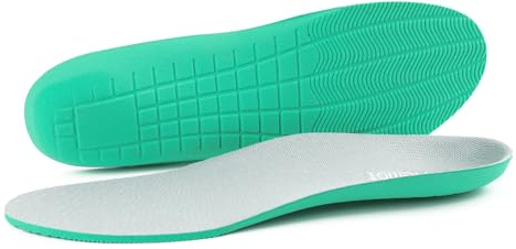 Riemot komfortinläggssulor för kvinnor sport innersulor mjuka skoinlägg för skor, sneakers, arbetsskor, löparskor, sportskor, vandringsskor, GRÅ, 46 EU