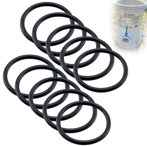(10-Pack) 10134 O-Ring Replacement, Compatible with 1-1/4 Inch Pool Hose Connections on Intex Filter Pumps, Suitable for 330, 530, and 1000 GPH Pumps - Intex Pool Pump Hose O-Ring