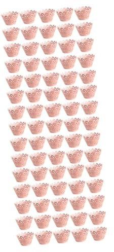 Ciieeo 150pcs Hollow Out Cake Wrappers Lace Liner Cupcake Cases Baking Muffin Cups for Wedding Party