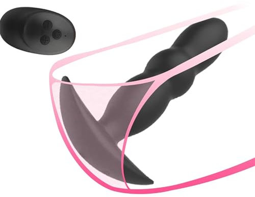PQKuss Analvibratoren mit Stoßfunktion mit 10 Vibrationsmodi 3 Schubmodi Anal Dildo Vibrator Analplug Butt Plug Fernbedienung Prostata G Punkt Stimulator Sexspielzeug für Männer Frauen und Paare