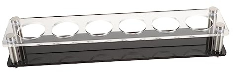 BEBEMOKO 2pcs Acrylic Shot Glasses Display Tray Shot Holder for Parties Festivals and Bars Organizer for Whiskey and Cocktail Glasses Your Serving