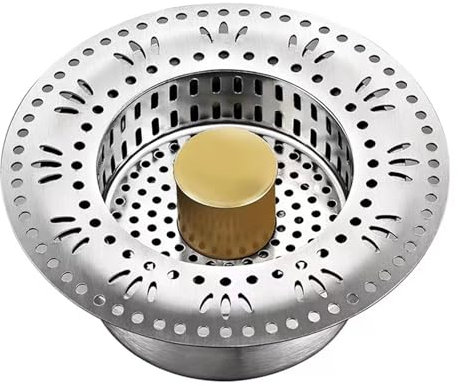 YAOHY Colador Fregadero De Acero Inoxidable Núcleo De Rebote Creativo, Tapon Fregadero Cocina De Cocina De Drenaje Accesorios De Filtro Fregadero Cocina De Muebles