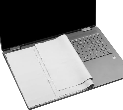 Confezione da 2 panni in microfibra per la pulizia della tastiera dello schermo da 17 a 17,3 pollici, protezione per le impronte della tastiera HP/DELL/Lenovo/ASUS/Acer/Samsung/MSI/LG, ecc