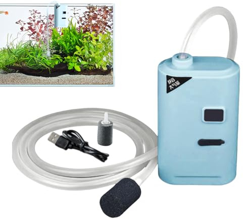 Pompe à air d'aquarium | Pompe à air USB silencieuse portable | Générateur d'oxygène réglable pour étang, hydroponique, , reptiles, aquaculture, animaux marins