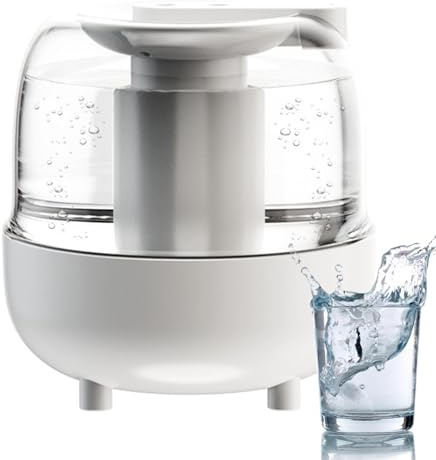 Humidificadores de cabecera – Humidificador USB con luz, humidificador de dormitorio de llenado, dispositivo de aire de niebla fría silenciosa, diseño de apagado automático, dispositivo de