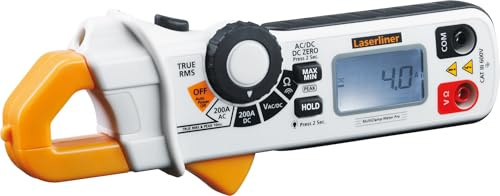 Laserliner MultiClamp-Meter, digitale Strom- und Spannungsmesszange | True RMS für AC/DC, Peak-Hold, kontaktloser Spannungsprüfer, MIN/MAX