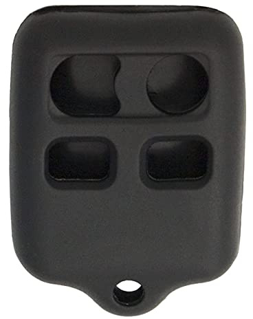 Keyless2Go Replacement for New Silicone Cover Protective Case for 4 Button Remote Key Fobs FCC CWTWB1U345 CWTWB1U331 - Black