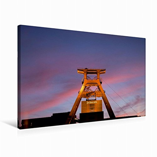 Premium Textil-Leinwand 75 x 50 cm Quer-Format Zeche Zollverein Essen | Wandbild, HD-Bild auf Keilrahmen, Fertigbild auf hochwertigem Vlies, Leinwanddruck von Peter Schickert
