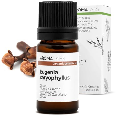 Chiodi di Garofano BIO (Eugenia caryophyllus) - 5 mL - Olio Essenziale Chemiotipizzato e Certificato AB - Aroma Labs - Made in France