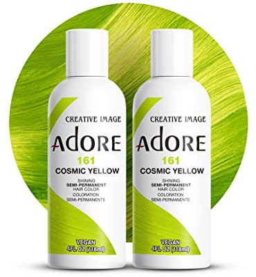 Adore Shining Semipermanente Haarfarbe, Cosmic Yellow (161), 118 ml