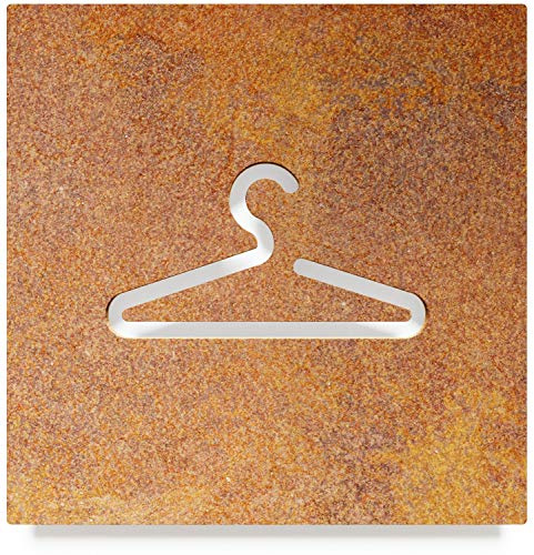 Vintage Hinweis-Schild Garderobe - selbstklebend - Retro Design Piktogramm - Türschild H-01-R