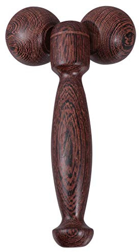 HEALLILY Gesichtsmassagegerät Aus Holz Tragbarer Gesichtsmassager Roller Für Hals Anheben Und Hautstraffung 16X9Cm Manuelles Massageinstrument Für Körper Und Entspannung