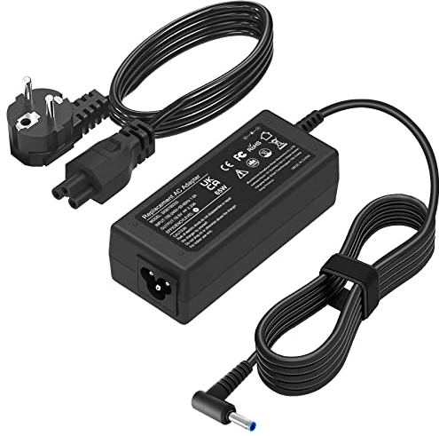 Adattatore CA 65W 19,5V 3,33A per HP Pavilion x360 11 13 15, Zbook 14u G4 G5 15u 15 G3, 15-f111dx 15-f211wm 15-f233wm 15-f278nr 15-r052nr 15-r132wm Alimentatore Punta blu