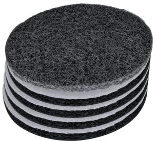 2W Lot de 5 disques abrasifs en non-tissé avec fermeture Velcro Gris grain 800 SF 150 mm