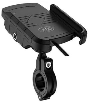 Motorrad Handyhalterung Motorrad-Telefonhalter Kabellos Für Ladegerät Spiegel Mobiler Ständer Unterstützt USB-Ladegeräte Schnelles Aufladen Handy-Halterung Navigationshalterung ( Größe : 9 WirelessCha