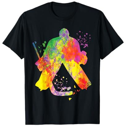 Giocatore di hockey su ghiaccio Colorato Ragazzi Hockey su ghiaccio Maglietta