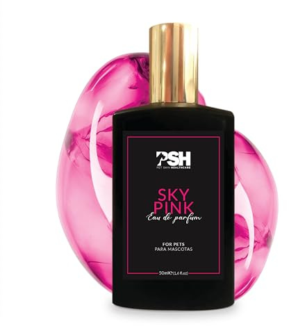 PSH Sky Pink - Agua de Perfume para Perros y Gatos - Fragancia Floral y Sofisticada - No Reseca la Piel - Incluye Mini Envase Recargable para Paseos - 50 ml