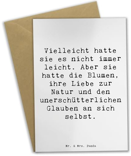 Mr. & Mrs. Panda Grußkarte Spruch Hoffnung und Liebe - Geschenk, innere Stärke, Stimmungsvolle Designs, Vertrauen, Mut, Stimmungen, Blumen, Geschenkideen, Mitgefühl, unendliche Schönheit, Positivität