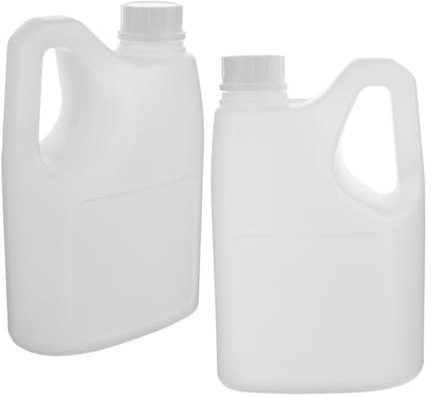 Alipis Jarras Vacías De Plástico Con Tapa y Asa Ergonómica 2l, Envase Para Jugo y Miel, Recipiente Hermético Reutilizable Para Almacenamiento y Transporte De Líquidos Domésticos