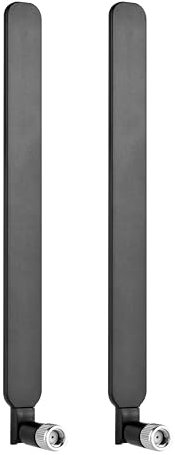 Antenna WiFi, 4G LTE SMA Femmina 10dBi 19cm WiFi Omni direzionale amplificatori di segnale per Scheda Rete Wireless Router WiFi Telecamera IP Sicurezza Videocamera Adattatore USB