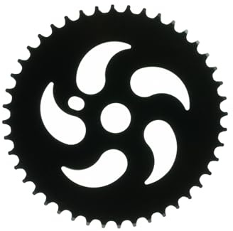 Generisch Fahrrad Kettenblatt BMX Stahl Ritzel Kurbel Blatt schwarz 44 Zähne Antrieb | Schwarz