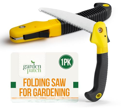 SOL 1pk Folding Pruning Saw – Compact Handheld Tree Cutting Tool with 65Mn Steel Blade, Safety Lock, Non-Slip Grip – Foldable Gear for Gardening, Branches, Bushcraft, Camping, Trimming, and DIY Tasks