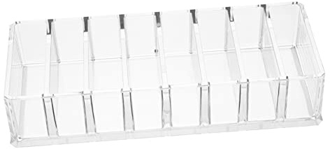 Healvian 1pezzi Organizer Compatto per Trucco in Acrilico Trasparente Espositore per Cipria e Rossetto Individuali Contenitore per Prodotti della Cura della Bellezza