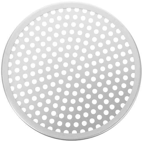 CONGARTENO 1pezzi Teglia per Pizza con Fori Utensile da Forno per Uso Piastra in Alluminio Rete Antiaderente per Arrostire Facile da e Mantenere