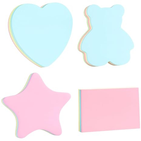Moderationskarten Set, 4 Stück Bunte Moderationskarten Mit Selbstklebender Rückseite, Ideal Für Metaplankarten Und Karteikarten A5, Große Karteikarten Bunt Für Schule Und Büro lehrerbedarf