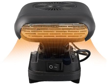 Ghzste akku heizlüfter Tragbare Batterieheizung Kleiner Raumheizung 2 Temperaturen Camping für BL1830 BL1850 BL1840 BL1845 BL1815 BL1820 BL1860B