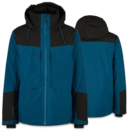 Heber Peak – Winterjacke Herren PinusHe. II Ski Jacket – Skijacke Snowboardjacke atmungsaktiv, winddicht & wasserdicht (10.000 mmWS) – abnehmbare Kapuze & Belüftungsreißverschlüsse