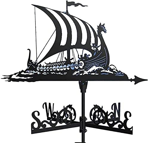 Veleta de Acero Inoxidable con Forma de dragón, Estilo Acorazado de velero, para Marines, Estilo Retro de Granja, Decorativa para jardín.
