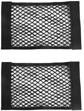 Ensemble de 2 de Rangement en Filet pour Coffre de,Filets Élastiques Durables pour Organisation Intérieure de Véhicule -Adaptables à Berlines, SUVs et Utilitaires,Taille 40 x 25 cm