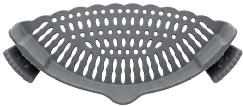 Scolapasta in Silicone con Clip, Filtro Universale per Pentola, Colino per pasta da appendere a pentola, padelle e ciotole, Resistente al Calore, Sicuro, Facile da Pulire, Cose per la Casa