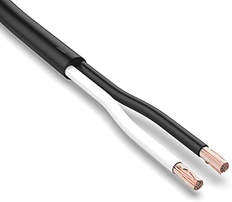 Automotive Multicore Cable Trailer Cable 5m, 10m, 20m or 50m choice: (20m metre, 2 Core 2 x 0.35 mm² round cable 2x AWG 22)