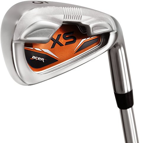 Acer XS standard iron damas zurdo acer graphite rojo / granate shaft con una empuñadura negro karma número SW (standard grip)