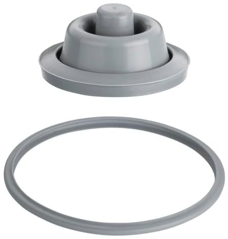 Set mit 2 Dichtungen für Schnellkochtopf, kompatibel mit WMF Perfect Pro und Perfect Ultra, Verdunstungsdichtung aus Silikon + Gummidichtung für Deckel Ø 22 cm | MY WAVE DZ
