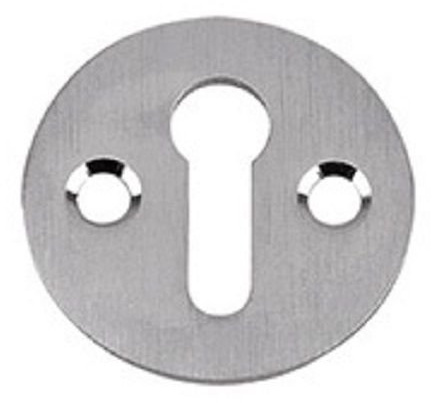 Carlisle Brass Rosace de serrure à profil standard victorien 32 mm + vis (chrome satiné)