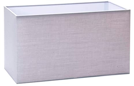 ORION LIGHTSTYLE Lampenschirm Stoff, (32 x 16 x 18 cm), für Fassung E27 eckig, Ersatzschirm für Stehlampe, Tischlampe, rechteckig, Grau