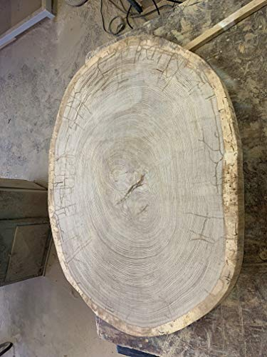 KJR Holzmanufaktur Baumscheibe, Holzscheibe, ca.100x80x5cm Tischplatte, Eiche
